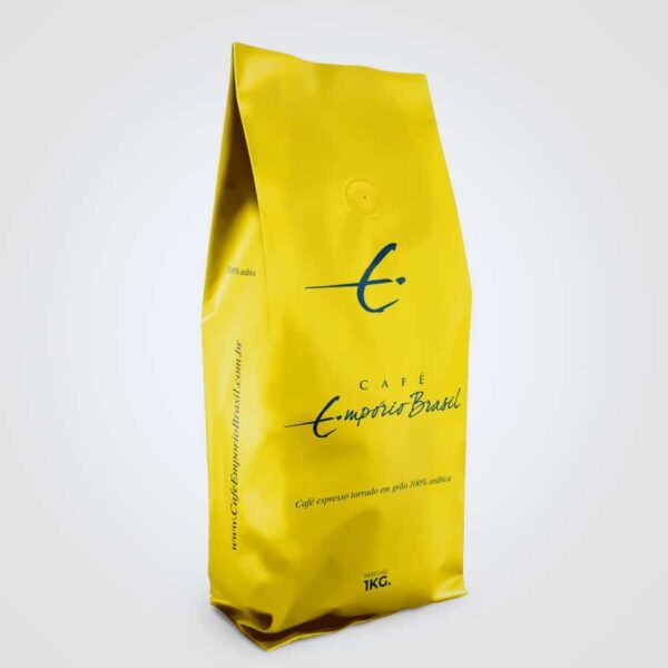 Café Torrado Em Grãos Empório Brasil Amarelo 1k