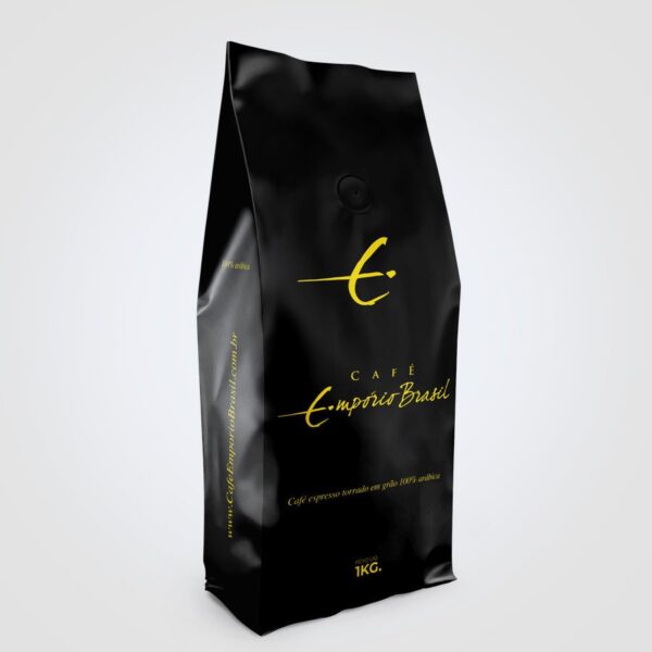 Café Torrado Em Grãos Empório Brasil Gourmet Black 1k